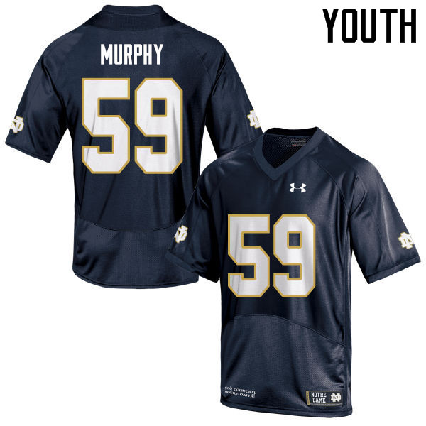 Youth #59 Kier Murphy Notre Dame Fighting Irish College Football Jerseys Sale-Navy